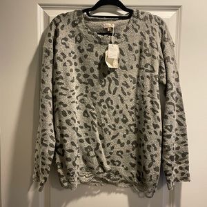 Leopard print sweater